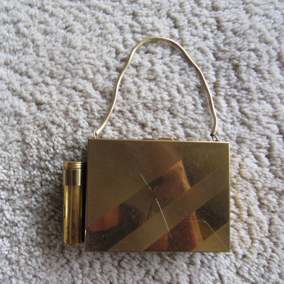 1950s Multi Compartment Brass Purse - Picture 1 of 6